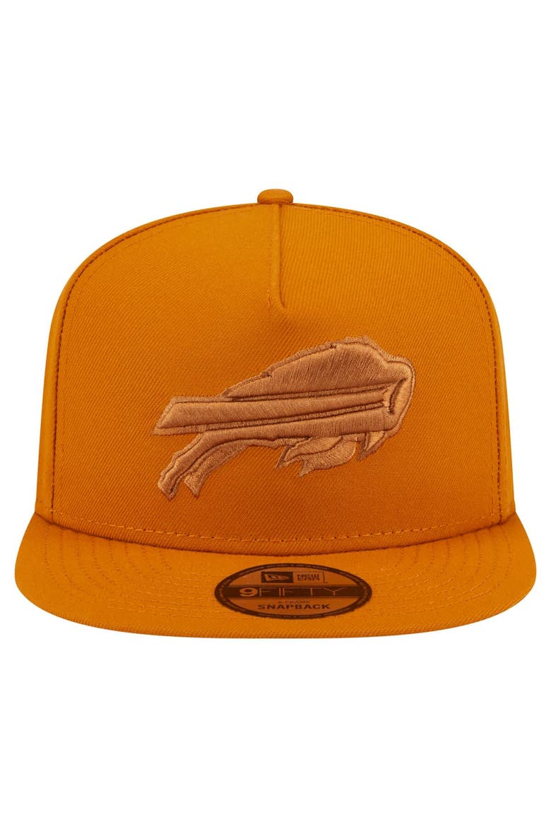 Men's New Era  Brown Buffalo Bills Color Pack A-Frame 9FIFTY Snapback Hat, Alternate, color, Brown