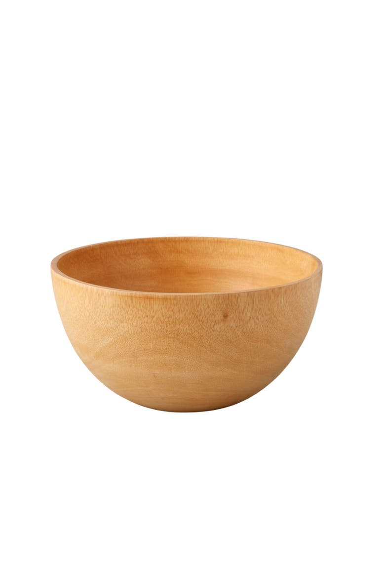 Kiln Mango  Wood Salad Bowl, Main, color, Mango
