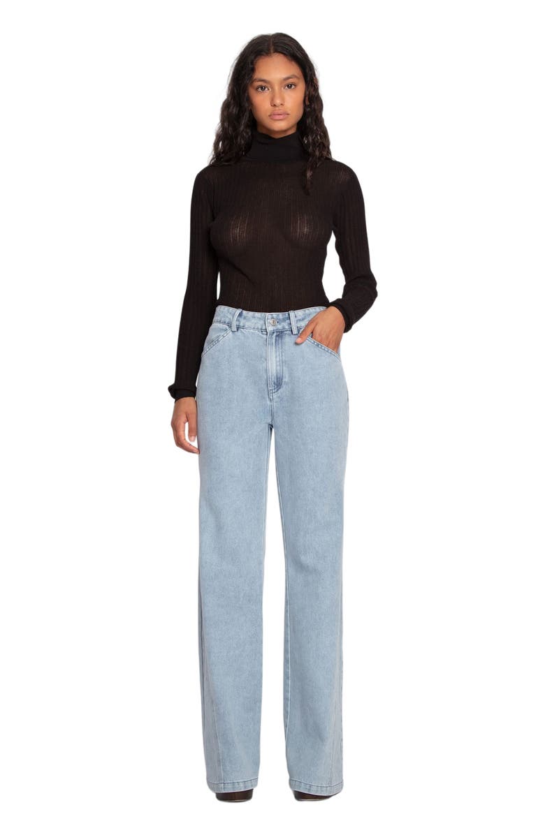 Belle & Bloom Firecracker Flare Jeans, Alternate, color, Stonewash