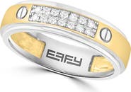 EFFY Two-Tone Pavé Diamond Band Ring