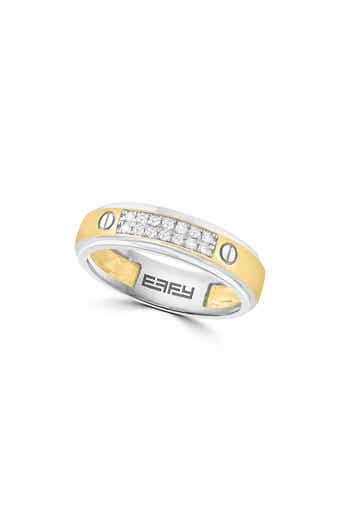 Two-Tone Pavé Diamond Band Ring