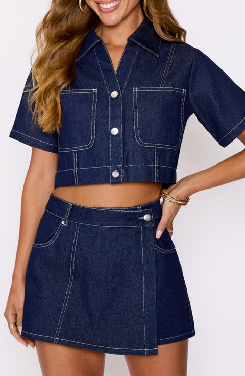 Rowan Denim Crop Top