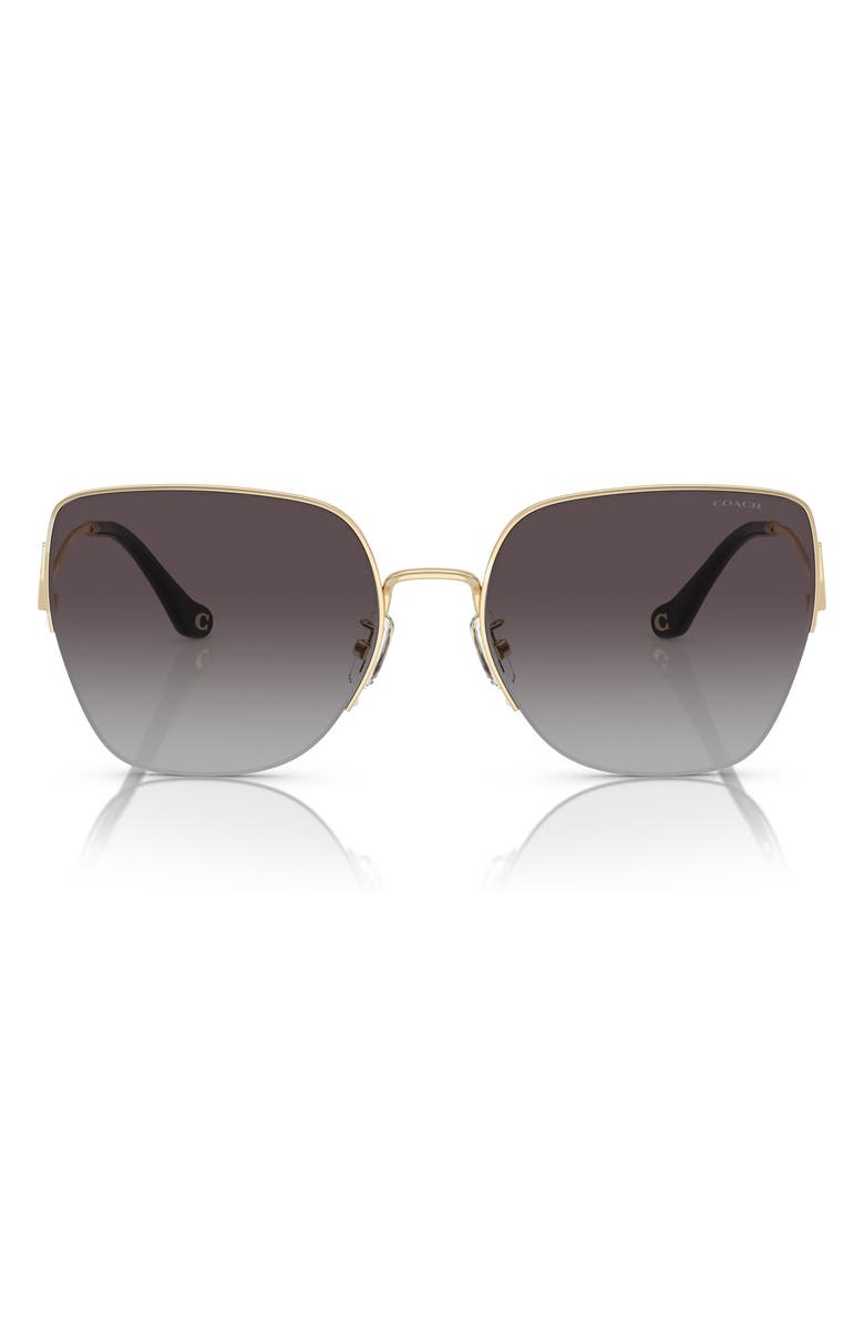 COACH HC7156D 60mm Square Sunglasses, Main, color, 