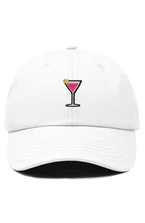 Dalix Cosmo Embroidered Casual Hat In White