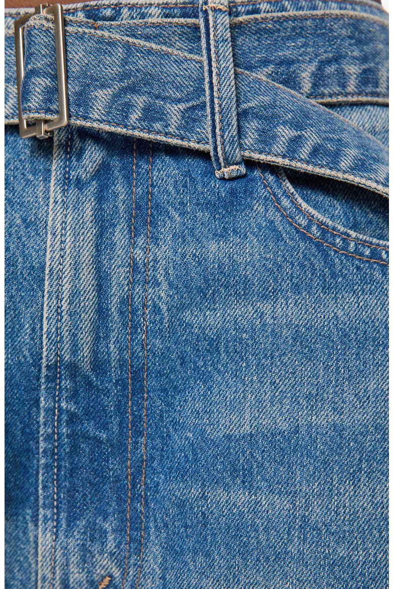 The Belted Spoonful High Waist Wide Leg Jeans, Alternate, color, TOOTSIE
