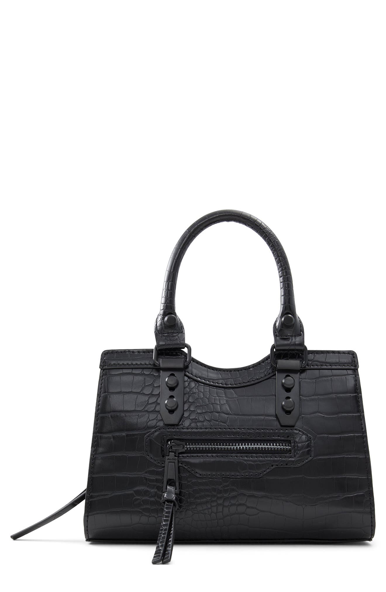 ALDO Meelax Croc Embossed Crossbody Bag, Main, color, 