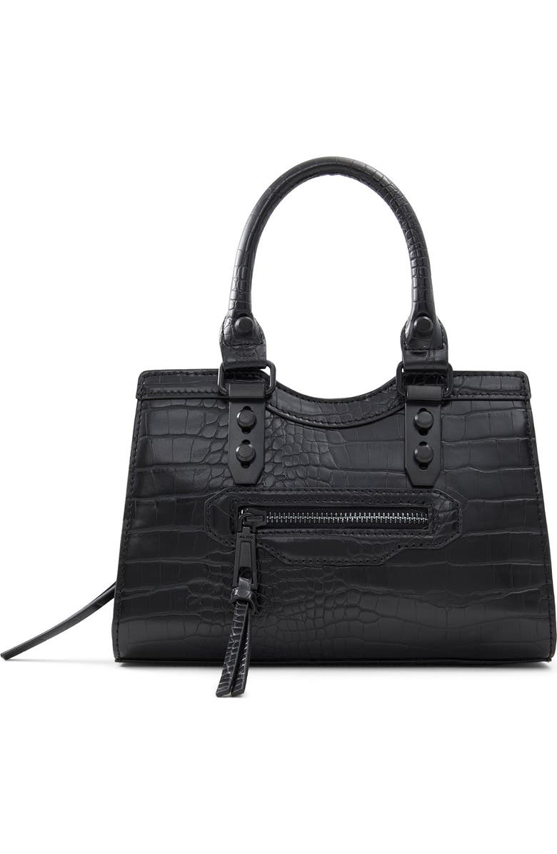ALDO Meelax Croc Embossed Crossbody Bag, Main, color,