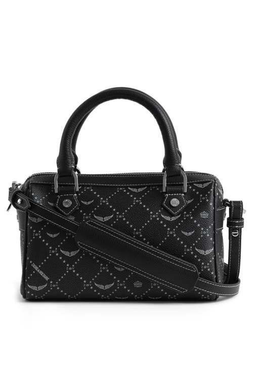 Zadig & Voltaire Monogram Xs Sunny Vibe Cross Body Bag In Black