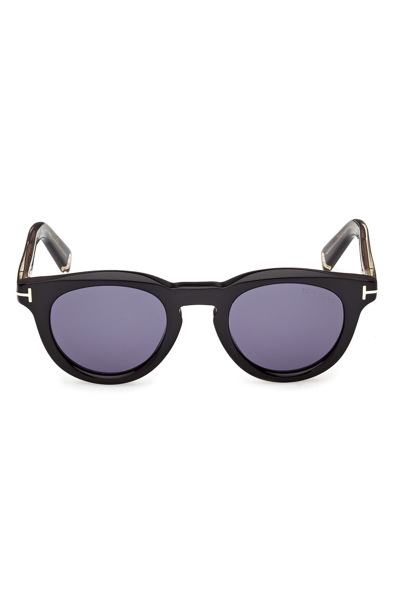 selected SHINY BLACK / BLUE LENS
