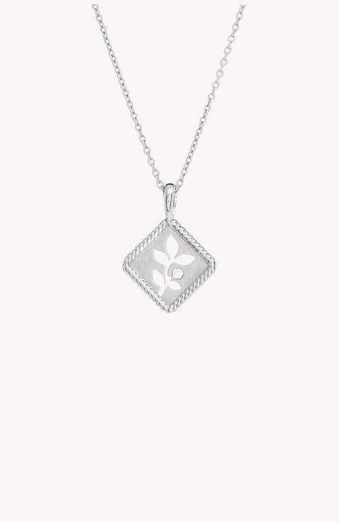 Olive Leaf Pendant Necklace