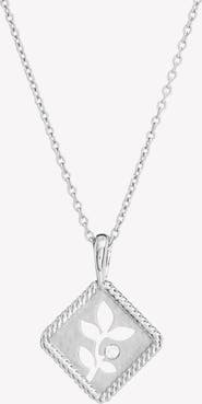Rizen Jewelry Olive Leaf Pendant Necklace