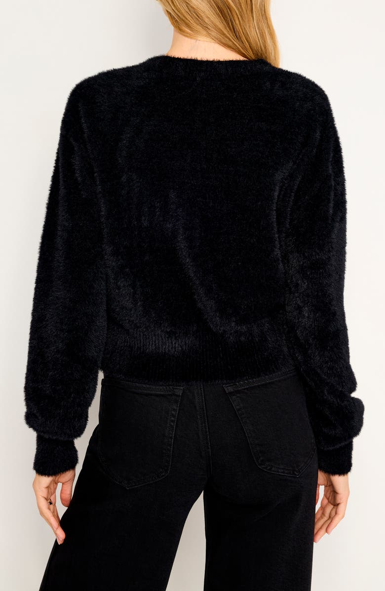 Good American Fuzzy V-Neck Cardigan, Alternate, color,