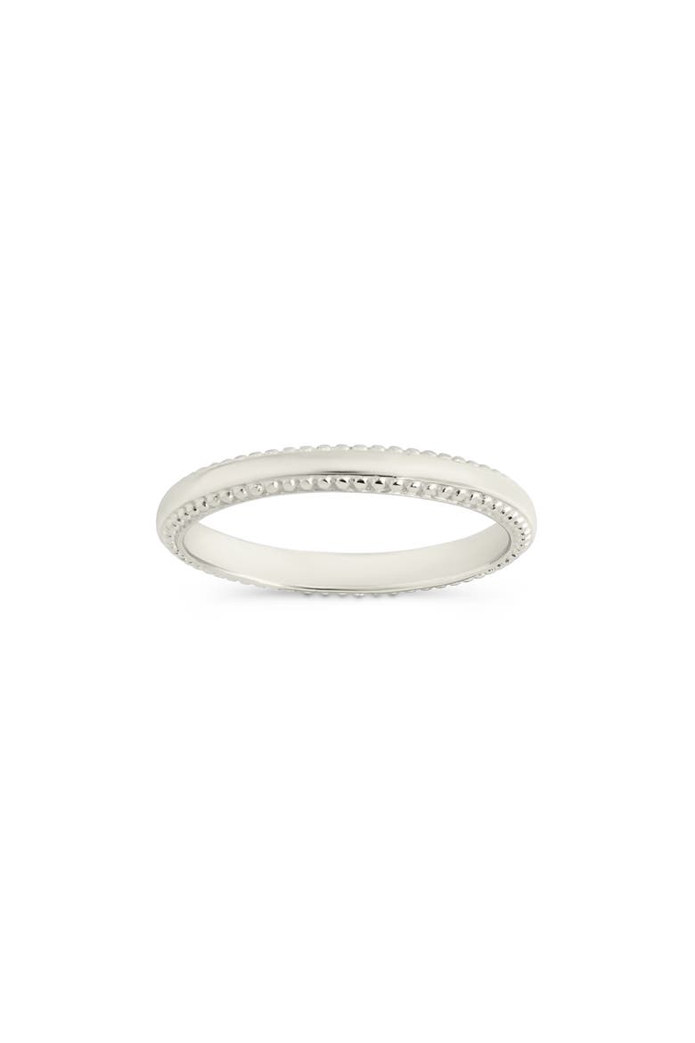 Kayden Milgrain Band Ring, Main, color, SILVER