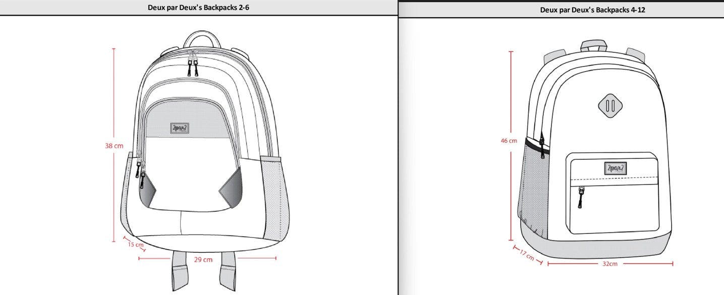 Deux par Deux Little Kids Backpack Dinosaur, Alternate, color, Blue Gradient