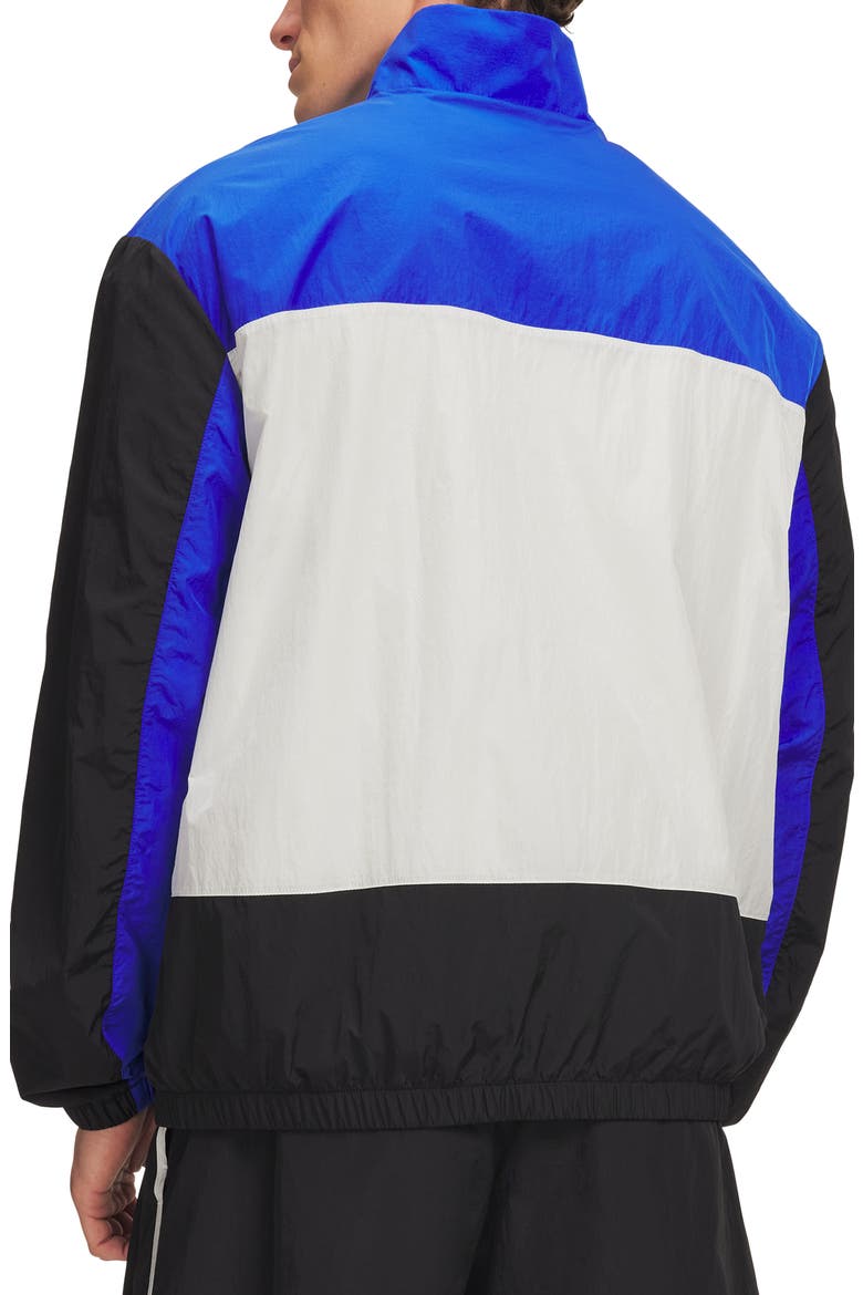Icon Woven Track Jacket, Alternate, color, ULTIMATE BLACK/ TEAM ROYAL