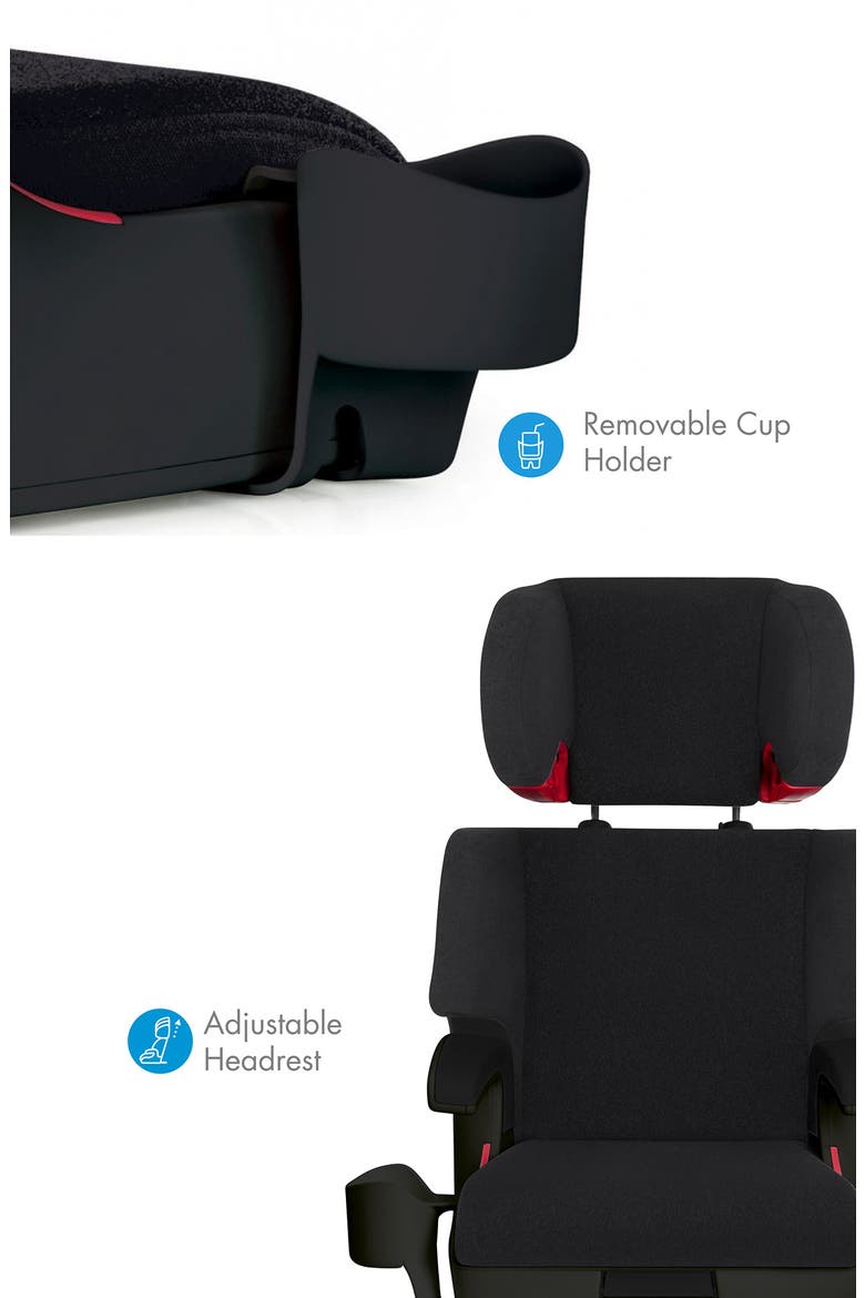 Oobr Convertible High Back/Backless Booster Seat, Alternate, color, RAILROAD ZIIP
