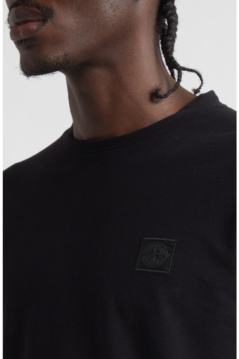Ghost Compass Patch T-Shirt, Alternate, color, V0029 BLACK