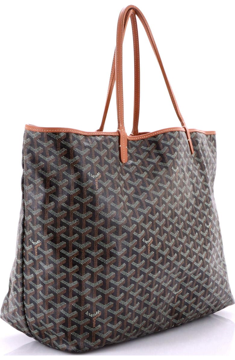 Pre-Owned Goyard Saint Louis Tote Coated Canvas GM, Alternate, color, Black