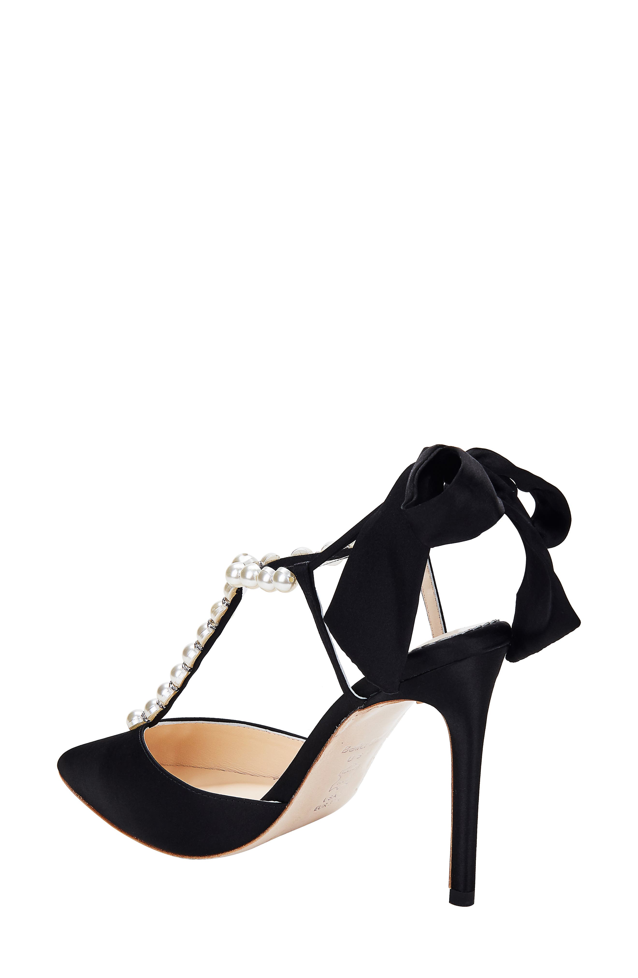 Bella Belle Imitation Pearl T-Strap Pump, Alternate, color, 