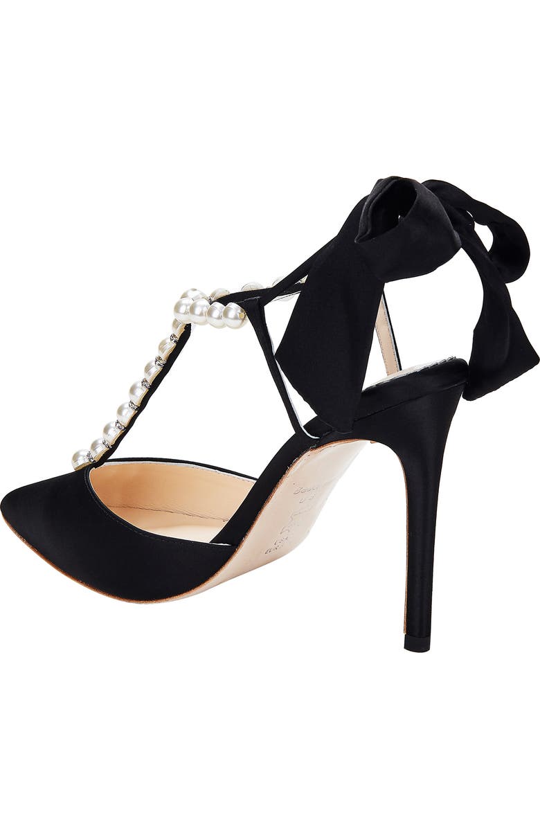 Bella Belle Imitation Pearl T-Strap Pump, Alternate, color,
