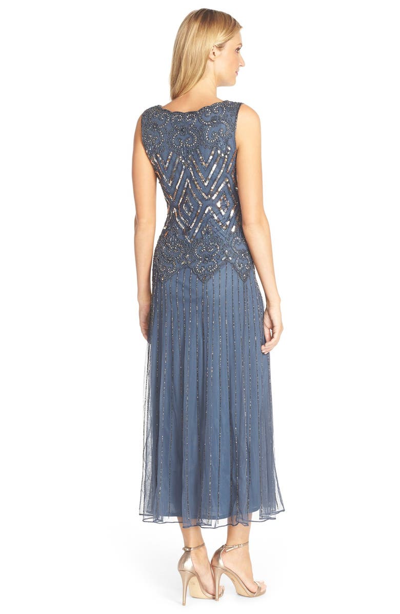 Pisarro Nights Sleeveless Embellished Mesh Gown, Alternate, color,