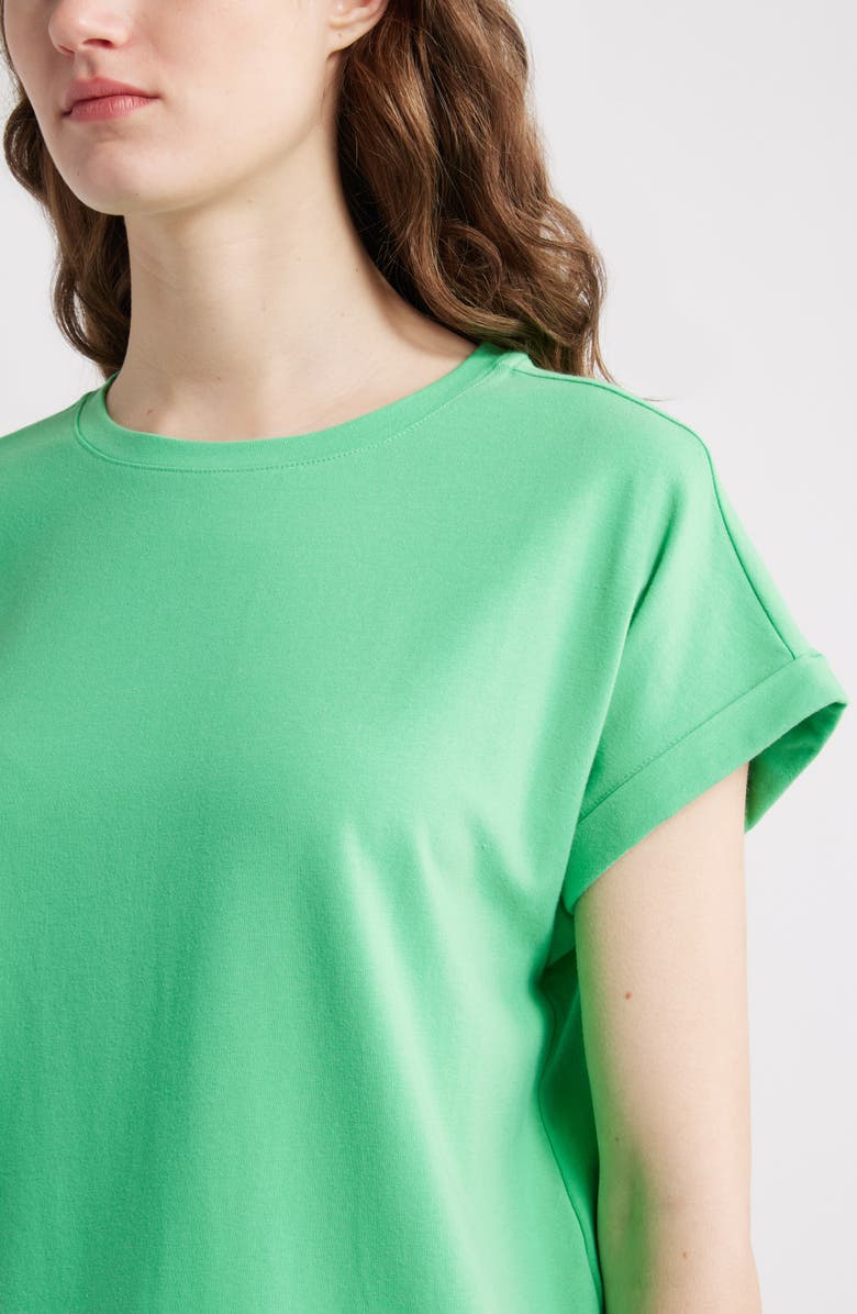 Caslon<sup>®</sup> Cuff Sleeve T-Shirt, Alternate, color, Green Celtic