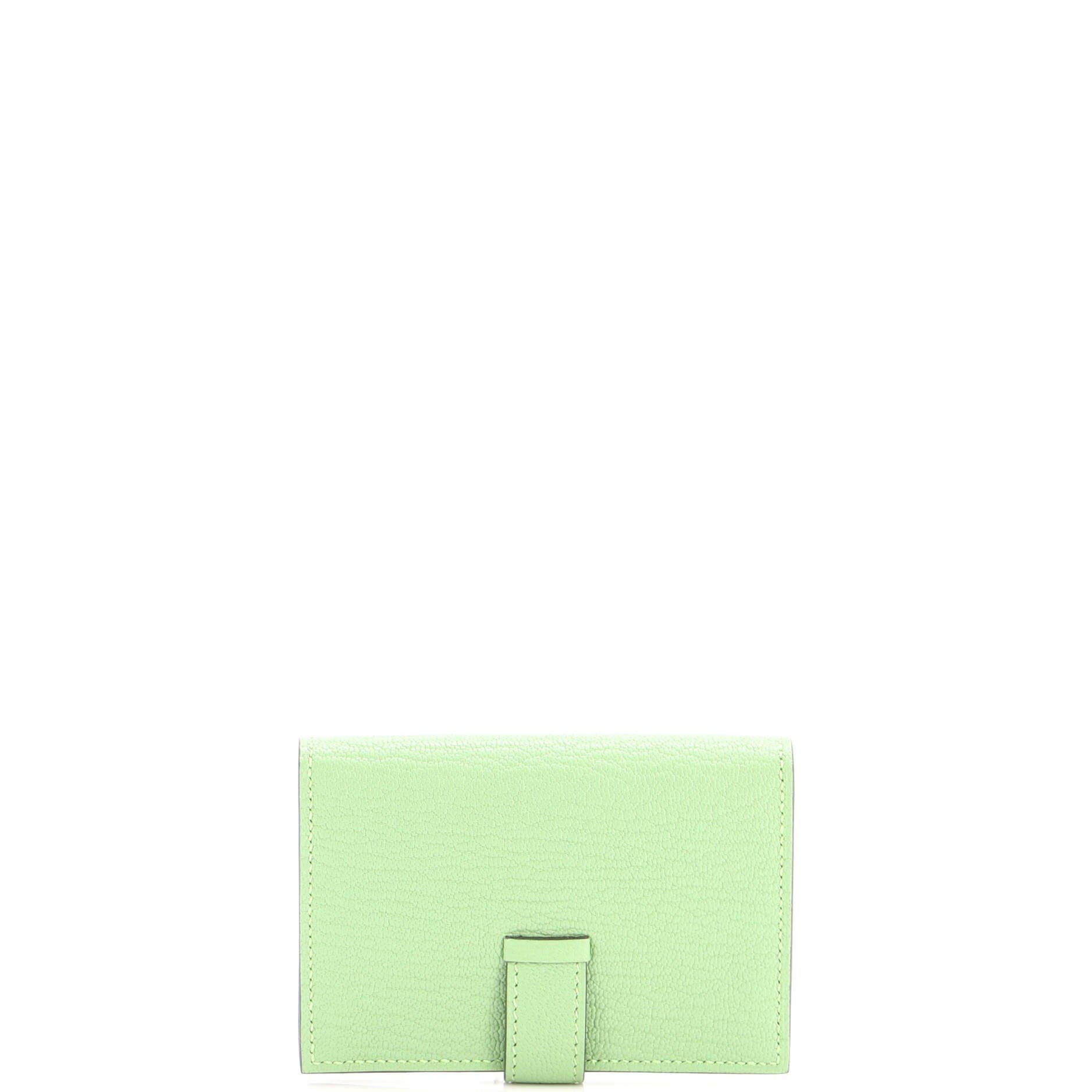 Trifold Bearn Wallet Chevre Mysore Compact, Alternate, color, Green