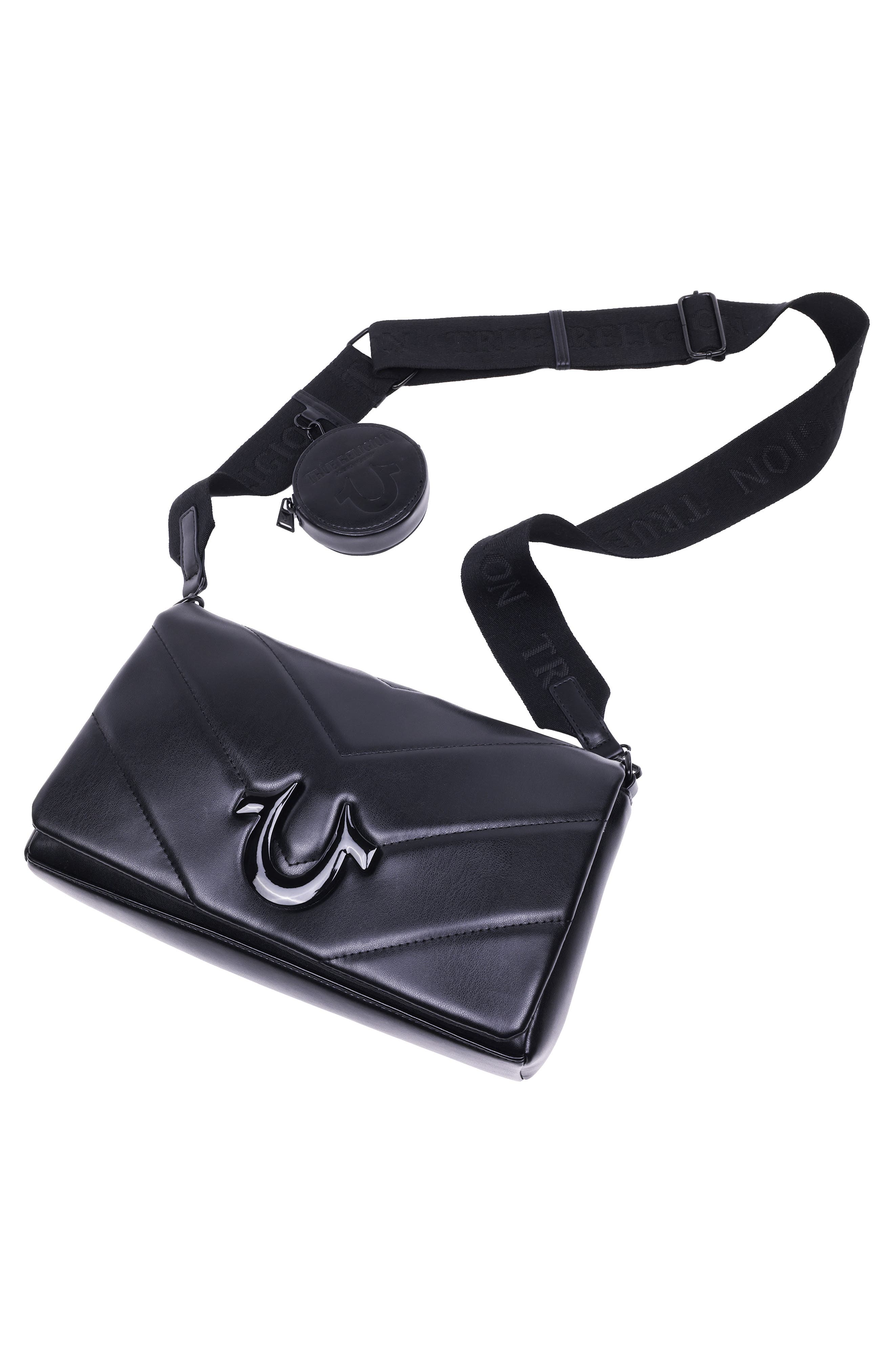 True Religion Quilted Flap Crossbody Bag, Alternate, color, 