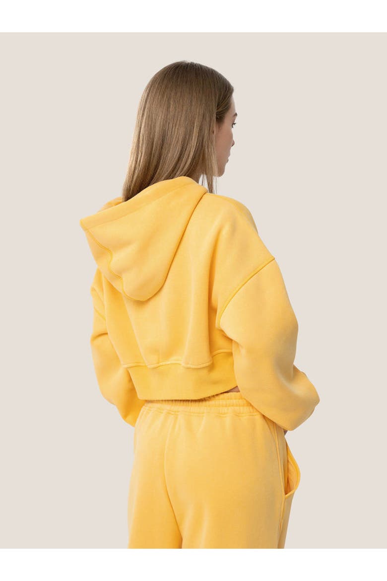 AELFRIC EDEN Cloud Essential Fleece Cropped Pullover Hoodie Set