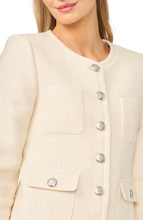 Halogenr Halogen(r) Collarless Jacket In New Ivory