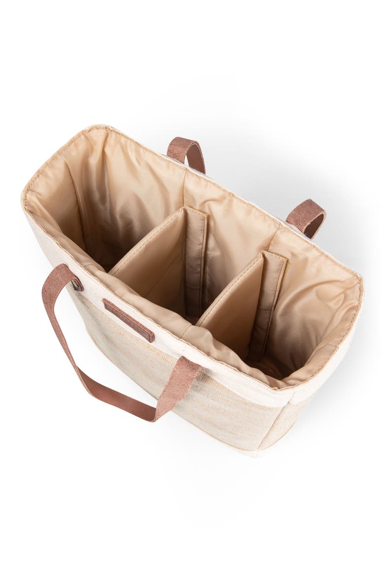 Pinot 3 Bottle Wine Bag, Alternate, color, BEIGE