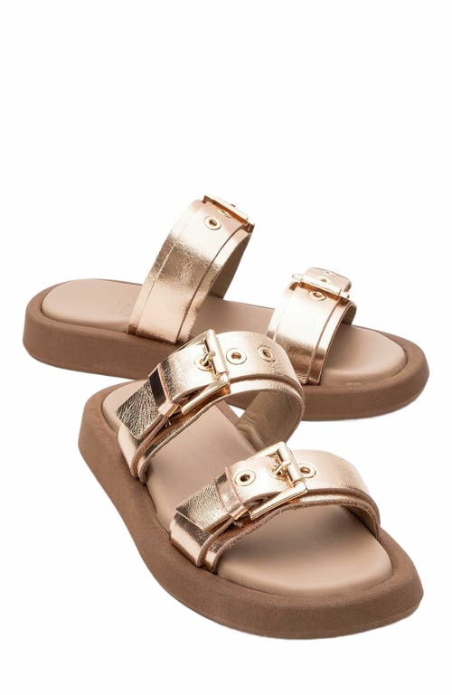 Forever & Always Shoes Finezza Leather Two-Strap Sandal in Rose Leather at Nordstrom, Size 6