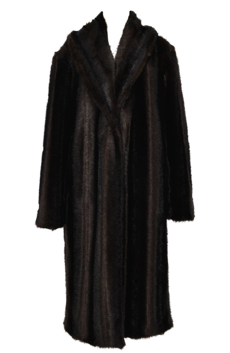 HOUSE OF CB Callie Long Faux Fur Coat, Alternate, color, 
