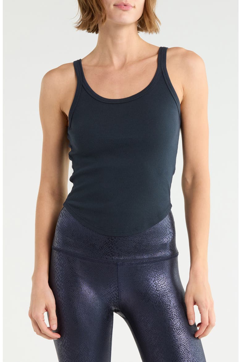 Rib Tank Top, Main, color, NOCTURNAL NAVY