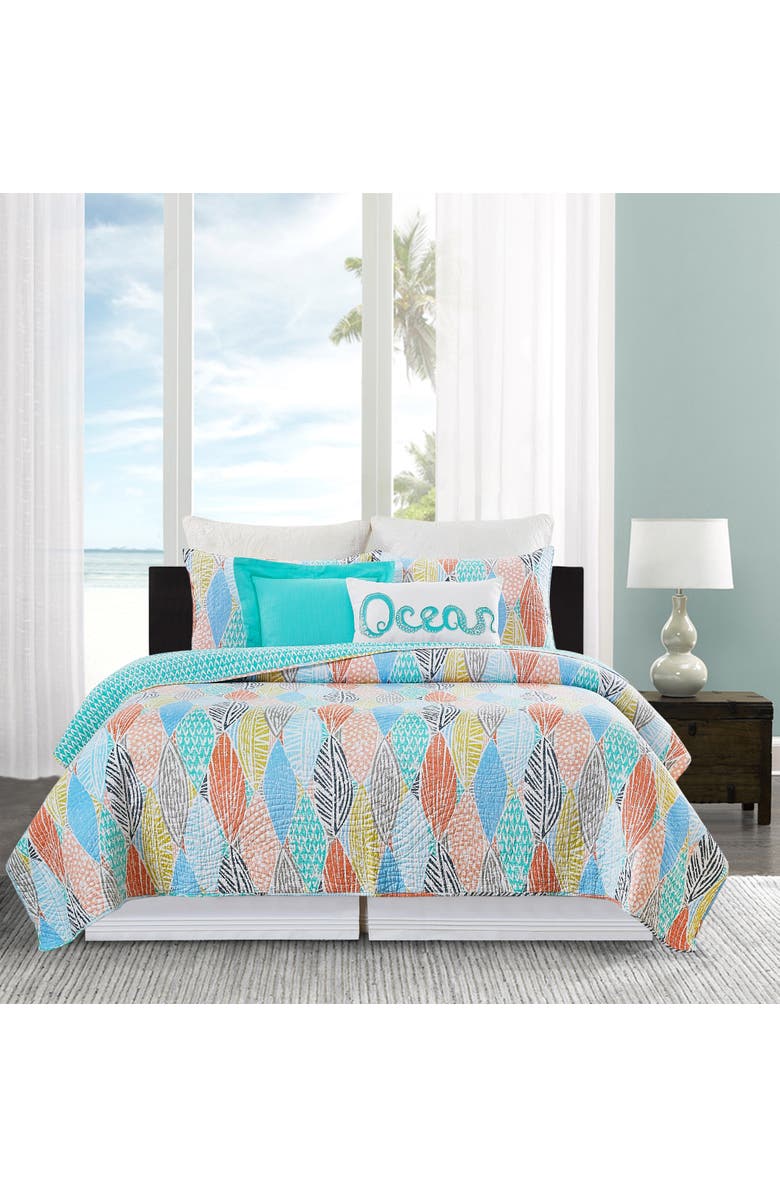 C&F Home Surfside Sound Bedding Quilt Set, Alternate, color, Blue