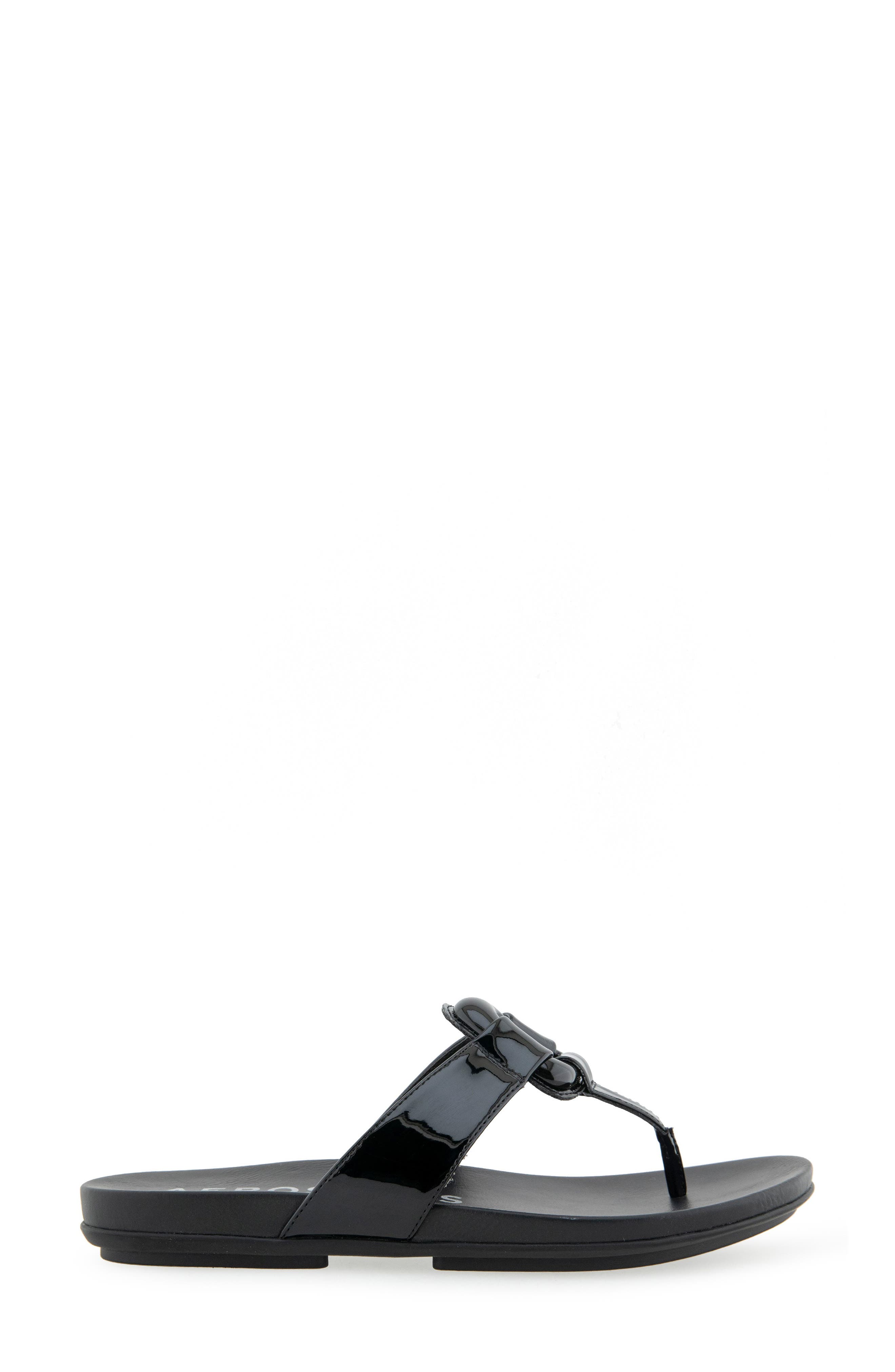 Aerosoles Fallon Harness Sandal, Alternate, color, Black Patent Faux Leather