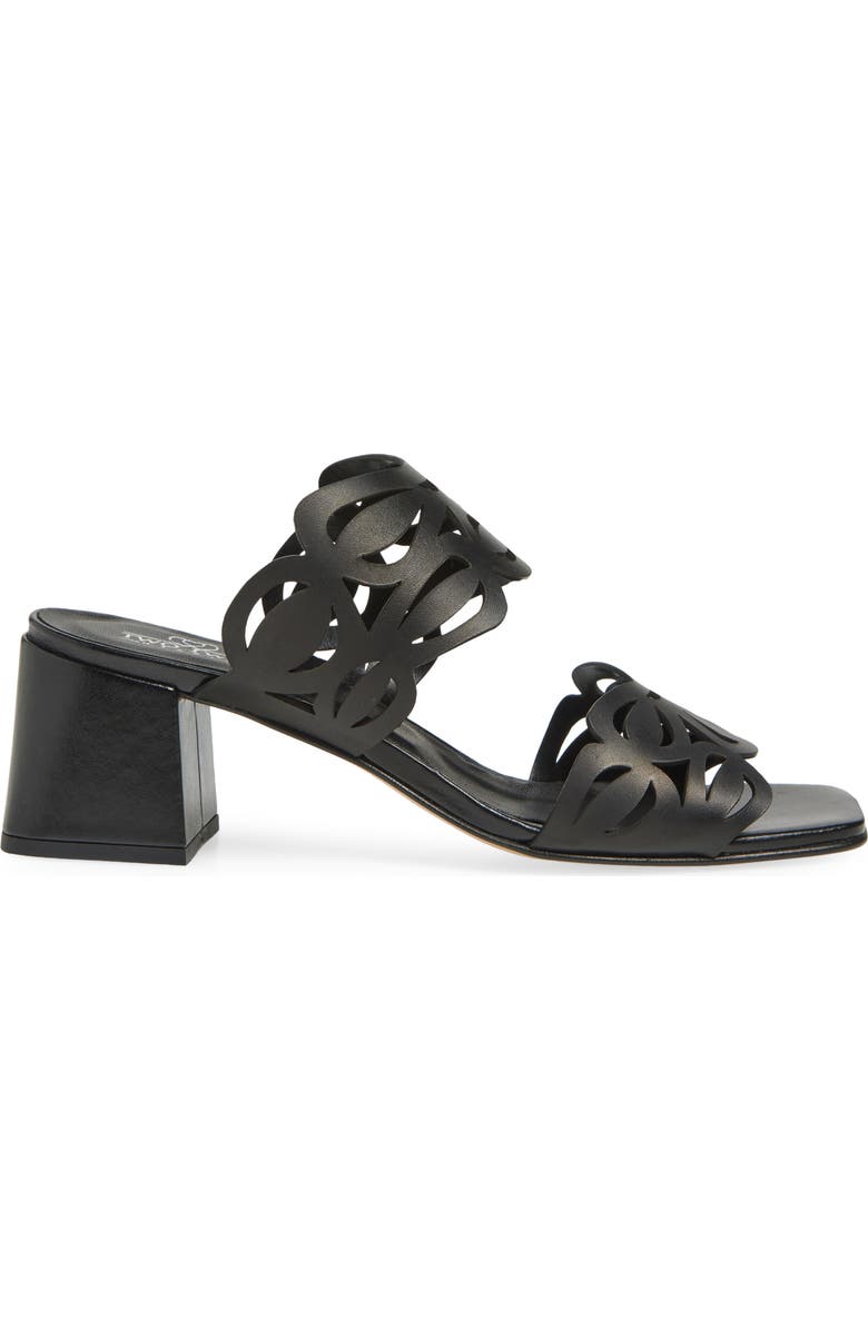 2 Twin Hearts Laser Cutout Slide Sandal, Alternate, color,