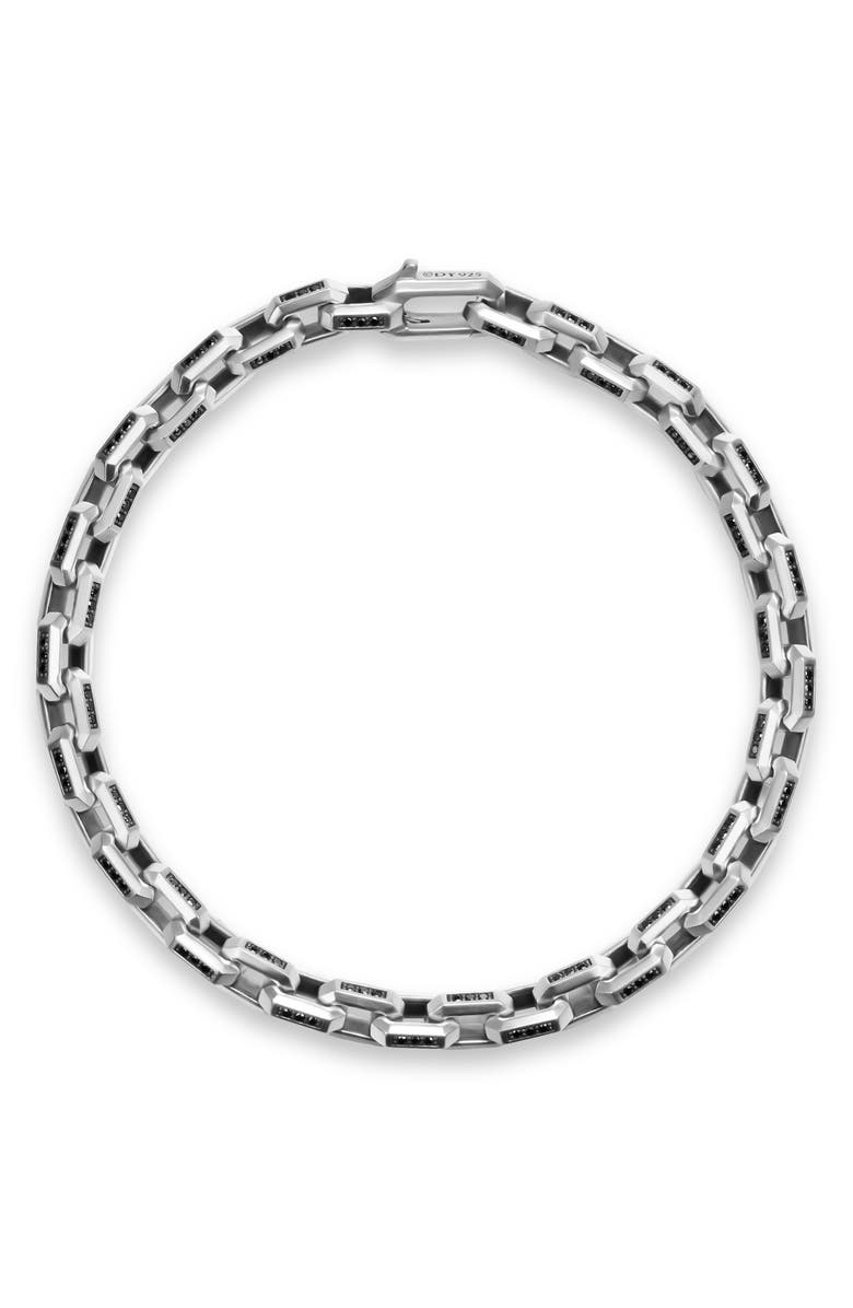 David Yurman Streamline Link Bracelet, Alternate, color, Black Diamond
