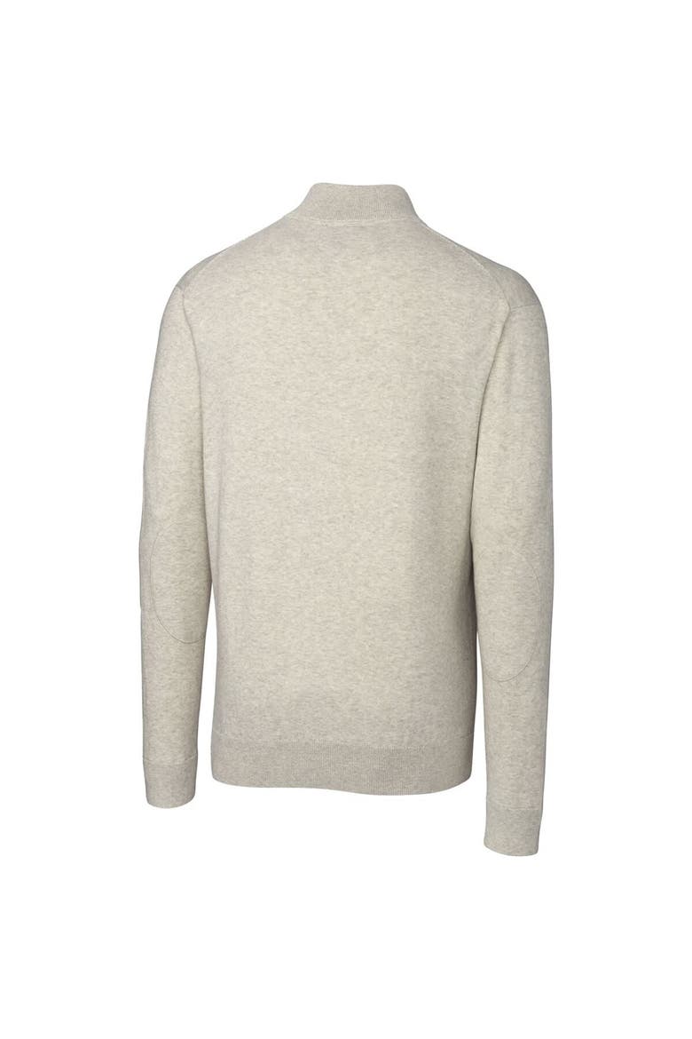Men's Cutter & Buck Oatmeal Western Kentucky Hilltoppers Lakemont Quarter-Zip Pullover Sweater, Alternate, color, Oatmeal