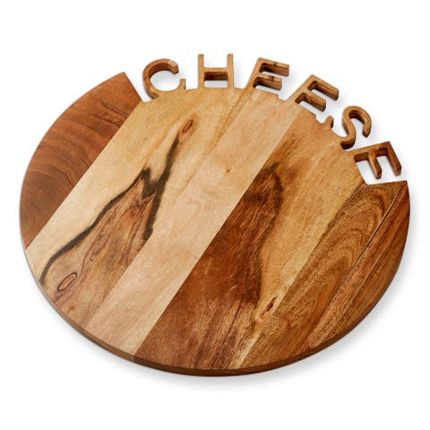 The Big Cheese Board Natural Acacia Wood Everyday Serving Tray