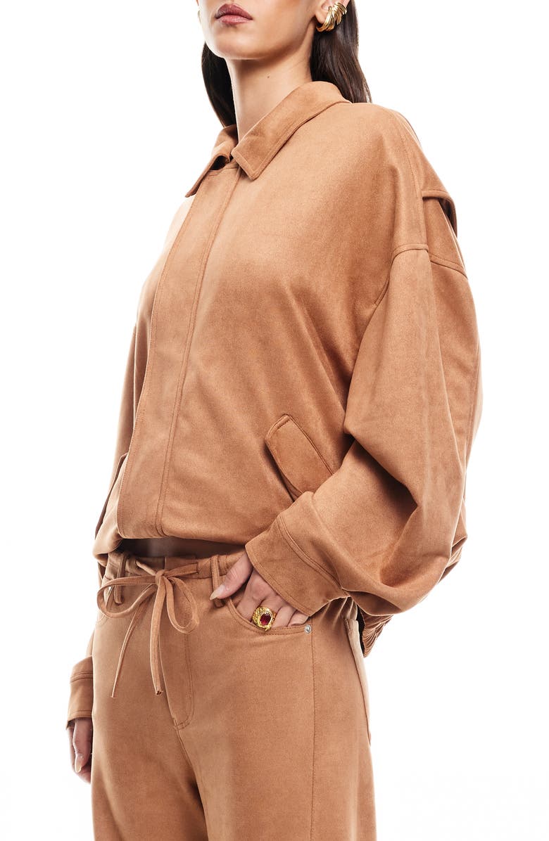 LIONESS Kenny Bomber Jacket, Alternate, color, Camel
