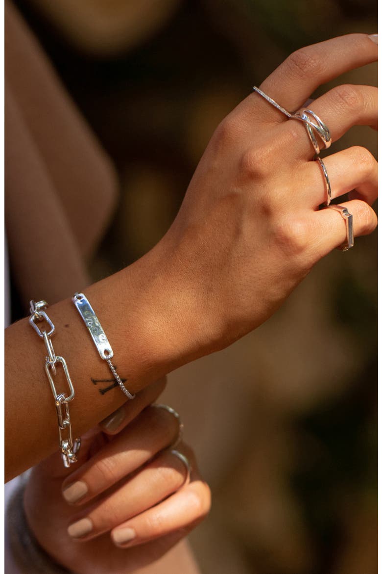 Mini Havana Friendship Chain Bracelet, Alternate, color, SILVER