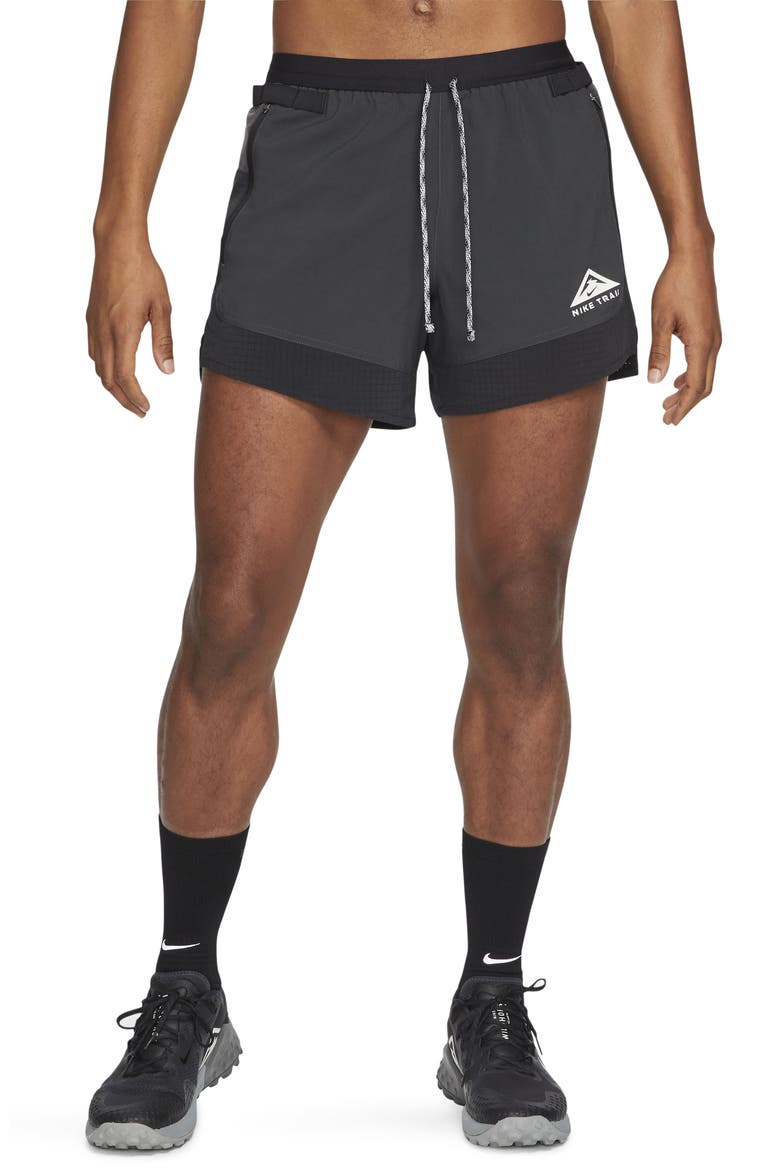 Dri-FIT Flex Stride Trail Running Shorts, Main, color, BLACK/ DARK SMOKE GREY/ WHITE