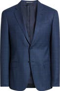 Emporio Armani G-Line Textured Navy Check Sport Coat