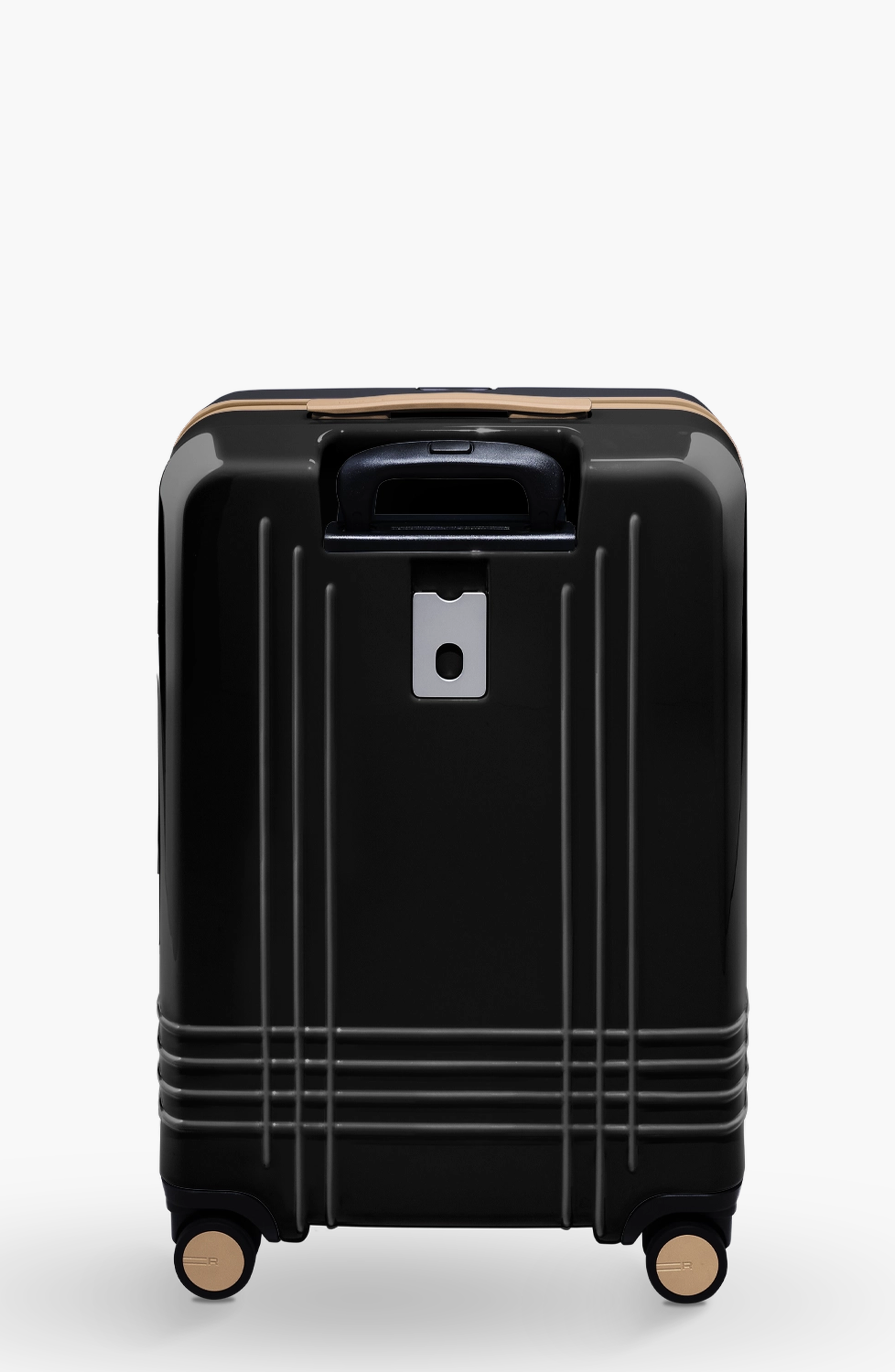 ROAM Luggage Check-In Luggage, Alternate, color, Black Gloss / Tan Trim