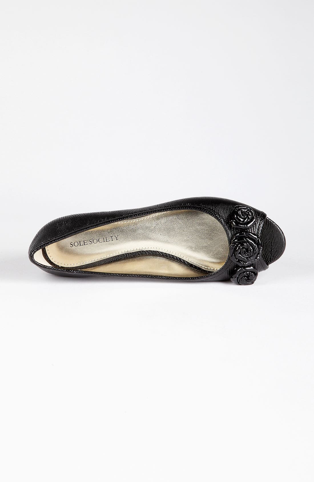 'Tina' Flat, Alternate, color, BLACK