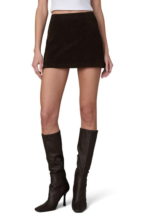 Joe's Faux Suede Miniskirt In Black