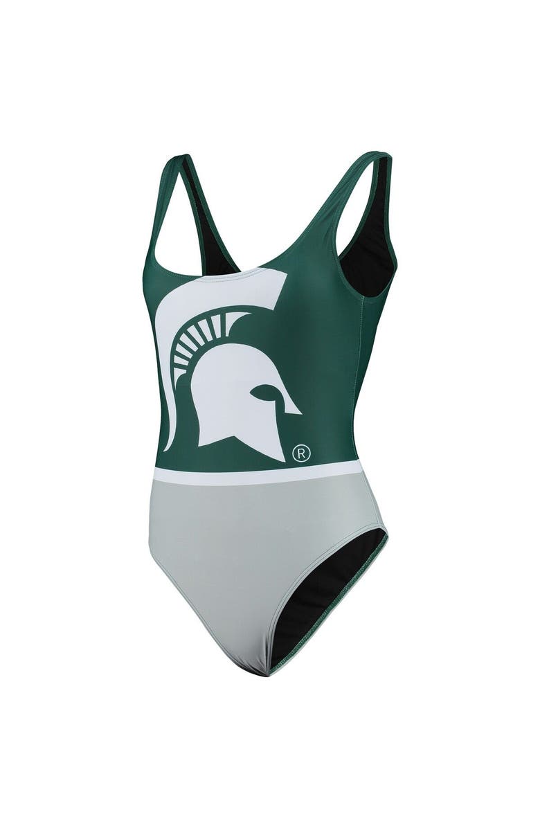 FOCO Women's FOCO Green Michigan State Spartans One-Piece Bathing Suit, Alternate, color, 