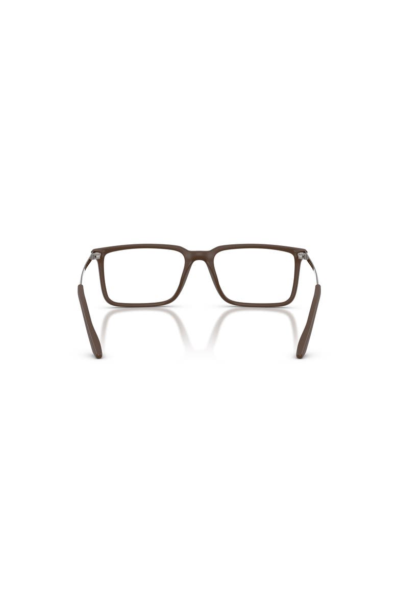 54mm Square optical glasses, Alternate, color, Brown