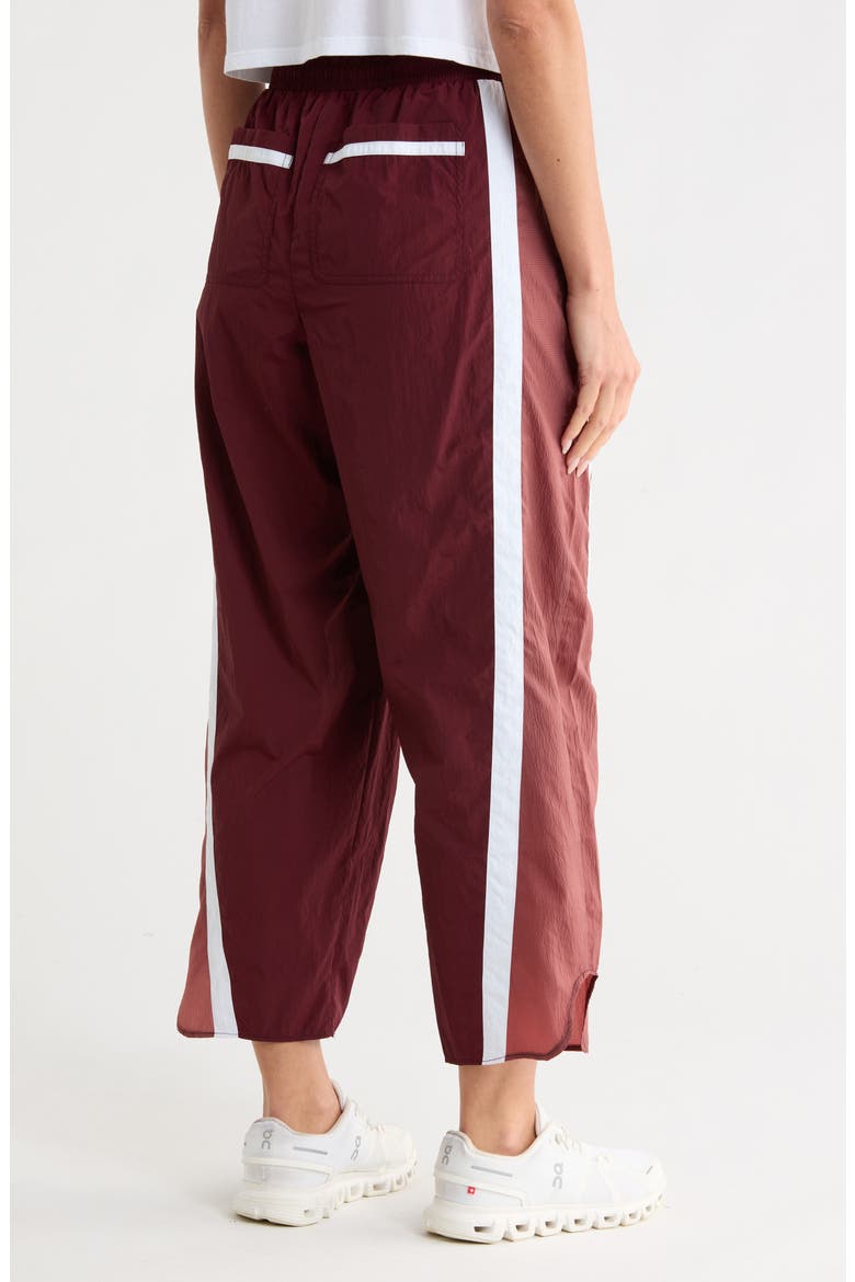Whitney Woven Pants, Alternate, color, WINE/ WHITE/ WILD GINGER